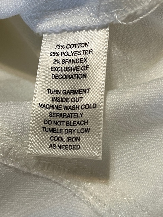 NWT WHBM Cropped Pleated Denim Trucker Jacket in White Size 4 - Picture 9 of 9